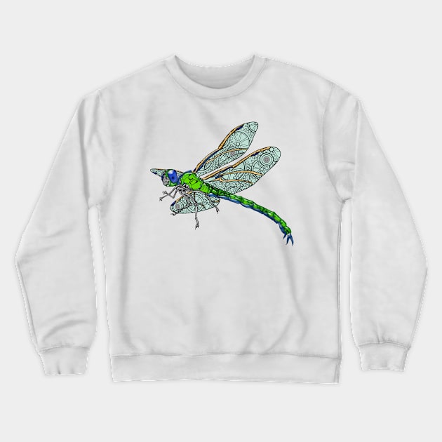 Steampunk dragonfly Crewneck Sweatshirt by rlnielsen4